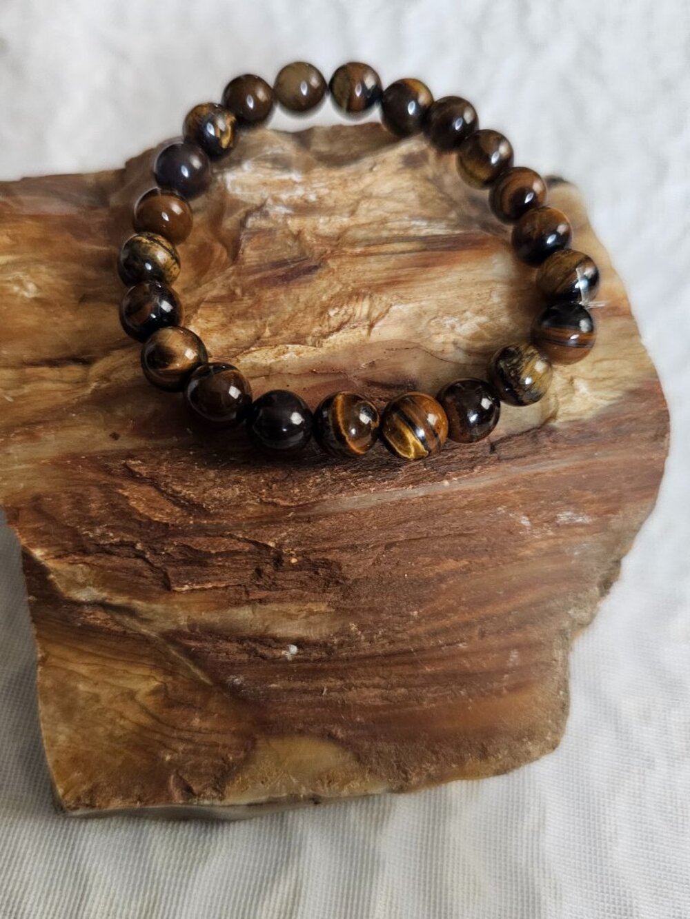 Handmade Tiger Eye Stretchy Bracelet
